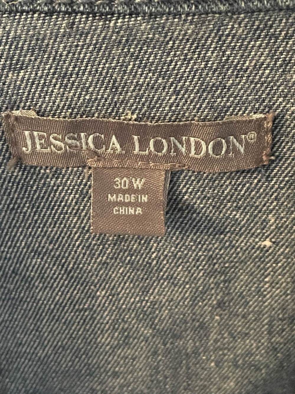 Women’s Jessica London Indigo Denim Jean Jacket Plus 30W, 5X - Picture 2 of 5